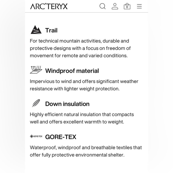 Arcteryx PATERA parka women’s size L - Picture 10 of 15